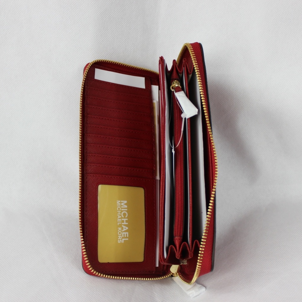 MICHAEL Michael Kors Jet Set Travel Wristlet Red - Picture 6 of 8